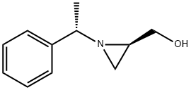 2-Aziridinemethanol, 1-[(1S)-1-phenylethyl]-, (2R)- Structure