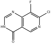Pyrido[4,3-d]pyrimidin-4(3H)-one, 7-chloro-8-fluoro-, 2454396-93-9, 结构式