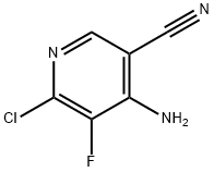 3-Pyridinecarbonitrile, 4-amino-6-chloro-5-fluoro-, 2454397-76-1, 结构式