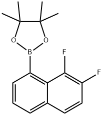 1,3,2-Dioxaborolane, 2-(7,8-difluoro-1-naphthalenyl)-4,4,5,5-tetramethyl- Struktur