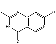 Pyrido[4,3-d]pyrimidin-4(3H)-one, 7-chloro-8-fluoro-2-methyl- Structure