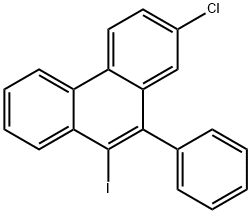 Phenanthrene, 2-chloro-9-iodo-10-phenyl- Structure