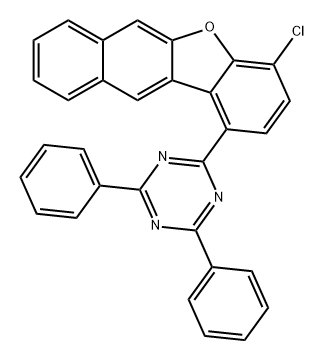 1,3,5-Triazine, 2-(4-chlorobenzo[b]naphtho[2,3-d]furan-1-yl)-4,6-diphenyl-|1,3,5-三嗪,2-(4-氯苯并[B]萘并[2,3-D]呋喃-1-基)-4,6-二苯基-