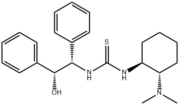 Thiourea, N-[(1S,2S)-2-(dimethylamino)cyclohexyl]-N'-[(1S,2R)-2-hydroxy-1,2-diphenylethyl]- Struktur