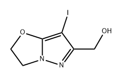 Pyrazolo[5,1-b]oxazole-6-methanol, 2,3-dihydro-7-iodo- Structure