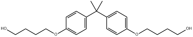 1-Butanol, 4,4'-[(1-methylethylidene)bis(4,1-phenyleneoxy)]bis-,24610-04-6,结构式