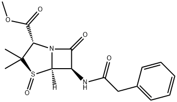 4-Thia-1-azabicyclo[3.2.0]heptane-2-carboxylic acid, 3,3-dimethyl-7-oxo-6-[(phenylacetyl)amino]-, methyl ester, 4-oxide, (2S,4S,5R,6R)- (9CI)
