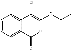 1H-2-Benzopyran-1-one, 4-chloro-3-ethoxy- 结构式