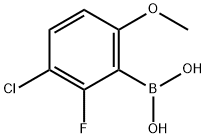 (3-氯-2-氟-6-甲氧基苯基)硼酸, 2468229-20-9, 结构式