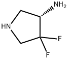 3-Pyrrolidinamine, 4,4-difluoro-, (3S)-,2468622-09-3,结构式