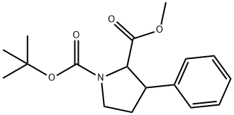 1,2-Pyrrolidinedicarboxylic acid, 3-phenyl-, 1-(1,1-dimethylethyl) 2-methyl ester