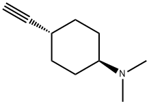 反式-4-乙炔基-N,N-二甲基环己烷-1-胺 结构式