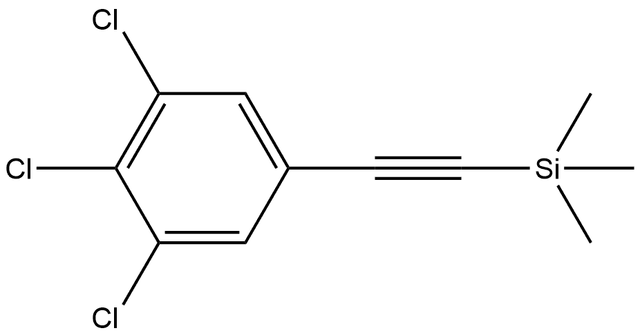trimethyl((3,4,5-trichlorophenyl)ethynyl)silane Structure