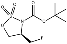 (R)-4-(氟甲基)-1,2,3-噁噻唑烷-3-羧酸叔丁酯2,2-二氧化物, 2476729-49-2, 结构式