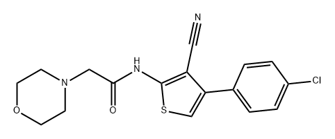 4-Morpholineacetamide, N-[4-(4-chlorophenyl)-3-cyano-2-thienyl]-|化合物 COX-2/5-LOX-IN-3