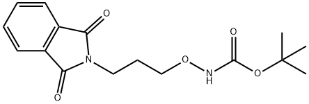 Carbamic acid, N-[3-(1,3-dihydro-1,3-dioxo-2H-isoindol-2-yl)propoxy]-, 1,1-dimethylethyl ester 结构式