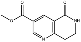 Methyl 5,6,7,8-tetrahydro-5-oxo-1,6-naphthyridine-3-carboxylate Structure