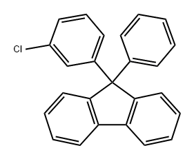 9H-Fluorene, 9-(3-chlorophenyl)-9-phenyl- Structure