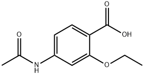 Benzoic acid, 4-(acetylamino)-2-ethoxy- Structure