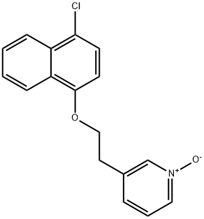 Pyridine, 3-[2-[(4-chloro-1-naphthalenyl)oxy]ethyl]-, 1-oxide,2487253-25-6,结构式