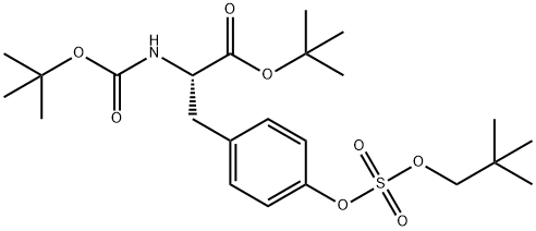 (S)-2-((叔丁氧羰基)氨基)-3-(4-(((新戊基氧基)磺酰基)氧基)苯基)丙酸叔丁酯, 2489229-80-1, 结构式