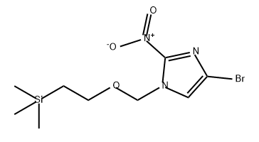 1-(2-三甲基硅基乙氧基)甲基-2-硝基-4-溴咪唑 结构式