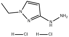 1-乙基-3-肼基-1H-吡唑盐酸盐, 2490375-67-0, 结构式