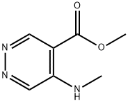 Methyl 5-(methylamino)-4-pyridazinecarboxylate Struktur