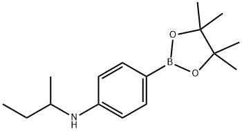 4-Sec-butylamino-benzene boronic acid pinacol ester Struktur