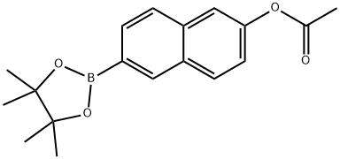 Acetic acid 6-(4,4,5,5-tetramethyl-[1,3,2]dioxaborolan-2-yl)-naphthalen-2-yl ester,2490666-18-5,结构式