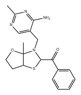 Methanone, [3-[(4-amino-2-methyl-5-pyrimidinyl)methyl]hexahydro-3a-methylfuro[2,3-d]thiazol-2-yl]phenyl-