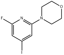 Morpholine, 4-(6-fluoro-4-iodo-2-pyridinyl)- Struktur