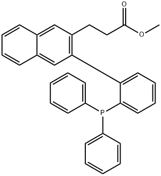 methyl 3-(3-(2-(diphenylphosphanyl)phenyl)naphthalen-2-yl)propanoate,2493287-04-8,结构式