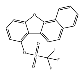 Methanesulfonic acid, 1,1,1-trifluoro-, benzo[b]naphtho[2,1-d]furan-7-yl ester Struktur