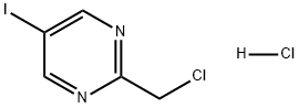 Pyrimidine, 2-(chloromethyl)-5-iodo-, hydrochloride (1:1) Struktur