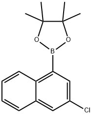 1,3,2-Dioxaborolane, 2-(3-chloro-1-naphthalenyl)-4,4,5,5-tetramethyl- 结构式