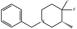 Piperidine, 4,4-difluoro-3-methyl-1-(phenylmethyl)-, (3R)- Struktur