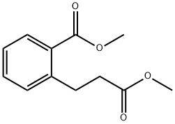 Benzenepropanoic acid, 2-(methoxycarbonyl)-, methyl ester Structure