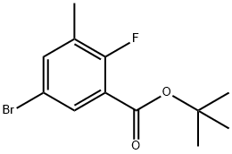 Tert-butyl 5-bromo-2-fluoro-3-methylbenzoate Structure