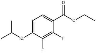 Ethyl 2,3-difluoro-4-isopropoxybenzoate 化学構造式