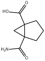 5-carbamoylbicyclo[3.1.0]hexane-1-carboxylic acid Structure