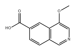 6-Isoquinolinecarboxylic acid, 4-methoxy- Struktur
