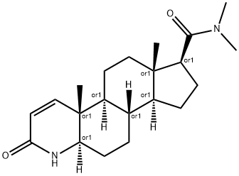1H-Indeno[5,4-f]quinoline-7-carboxamide, 2,4a,4b,5,6,6a,7,8,9,9a,9b,10,11,11a-tetradecahydro-N,N,4a,6a-tetramethyl-2-oxo-, (4aR,4bS,6aS,7S,9aS,9bS,11aR)-rel- Struktur