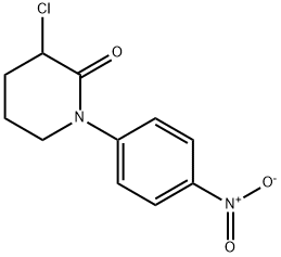 2-Piperidinone, 3-chloro-1-(4-nitrophenyl)- Struktur