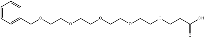 4,7,10,13,16-Pentaoxaheptadecanoic acid, 17-phenyl- Structure