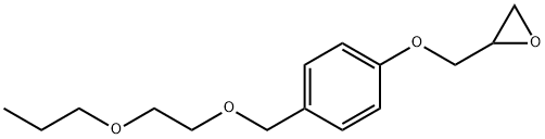 Oxirane, 2-[[4-[(2-propoxyethoxy)methyl]phenoxy]methyl]- Structure