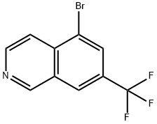 Isoquinoline, 5-bromo-7-(trifluoromethyl)- Struktur