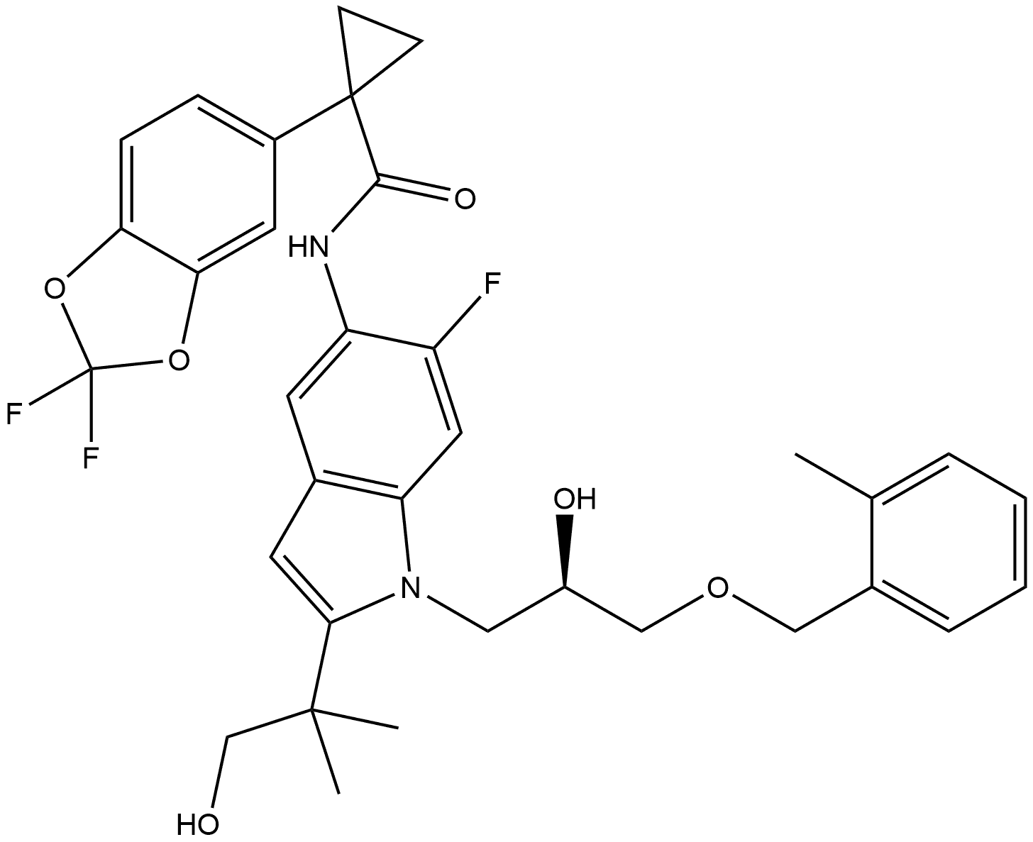 Tezacaftor Impurity 17 Structure