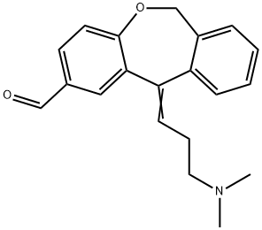 Dibenz[b,e]oxepin-2-carboxaldehyde, 11-[3-(dimethylamino)propylidene]-6,11-dihydro- Structure