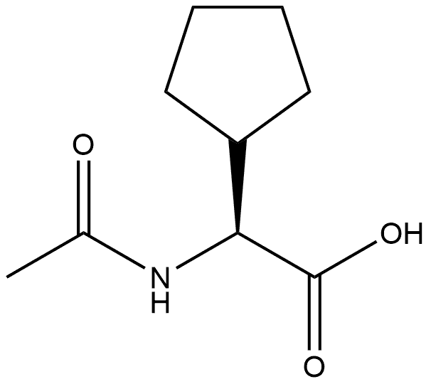 N-Ac-S-Cyclopentylglycine Structure